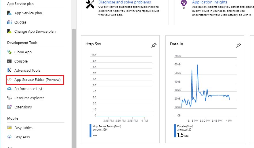Resource explorer navigation