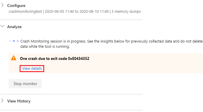 Crash Monitoring Insight
